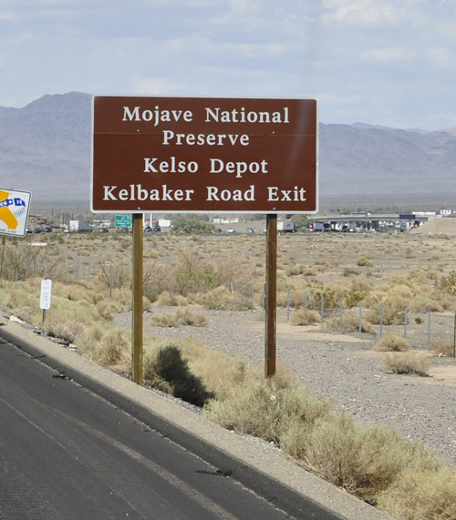 sign: Mojave National Preserve